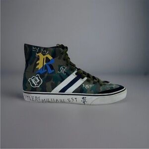 Polo Ralph Lauren Camo Hight Top Canvas Sneakers Size 13 Men
